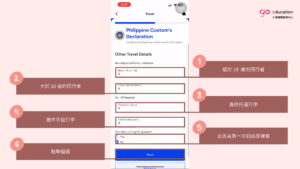 申辦 eTravel：海關申報